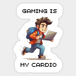 Gaming is my cardio LIGHT Sticker